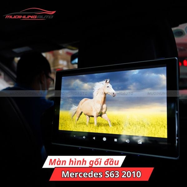 Màn Hình Gối Đầu Ô Tô Mercedes S63 2010