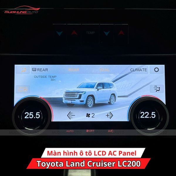 Màn Hình Ô Tô LCD AC Panel Cho Xe Toyota Land Cruiser LC200