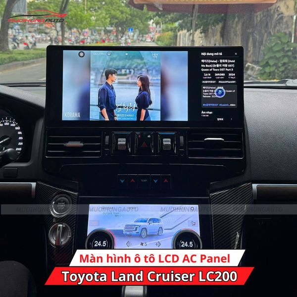 Màn Hình Ô Tô LCD AC Panel Cho Xe Toyota Land Cruiser LC200