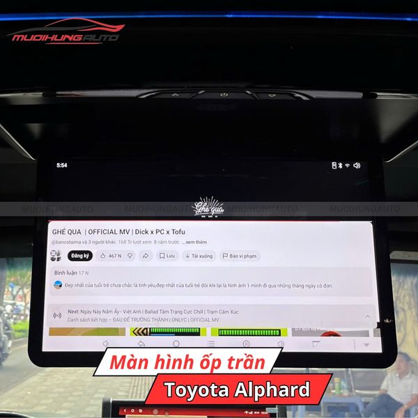 Màn Hình Ốp Trần Ô Tô Toyota Alphard
