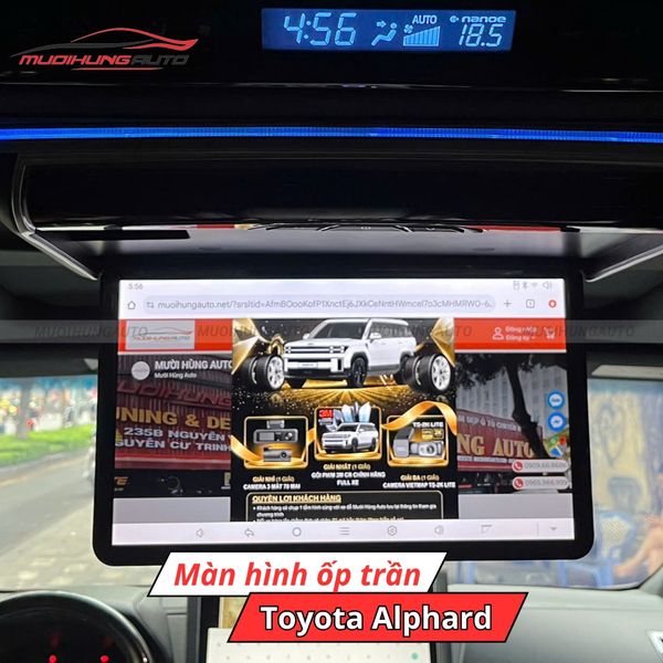 Màn Hình Ốp Trần Ô Tô Toyota Alphard