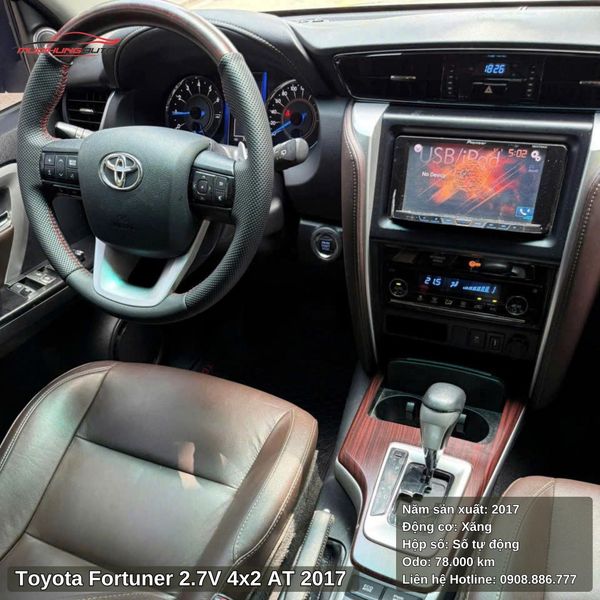 Toyota Fortuner 2.7V 4x2 AT - 2017