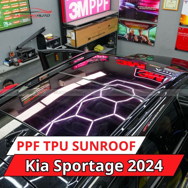 Kia Sportage 2024 Dán Phim PPF TPU SUNROOF Cách Nhiệt Cửa Sổ Trời