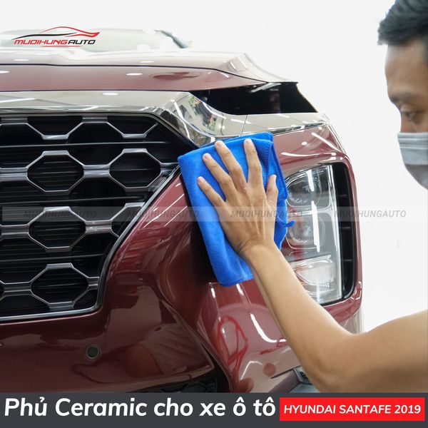 Phủ Ceramic Cho Xe Ô Tô Hyundai Santafe 2019