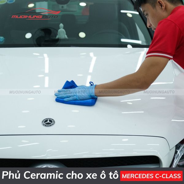 Phủ Ceramic Cho Xe Ô Tô Mercedes C-Class