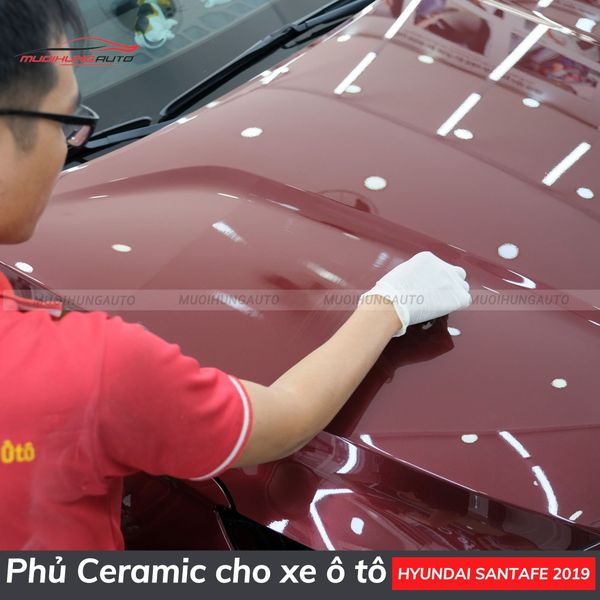 Phủ Ceramic Cho Xe Ô Tô Hyundai Santafe 2019