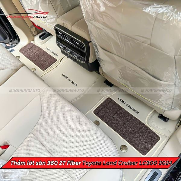 Thảm Lót Sàn Ô Tô 360 2T Fiber Toyota Land Cruiser LC300 2024
