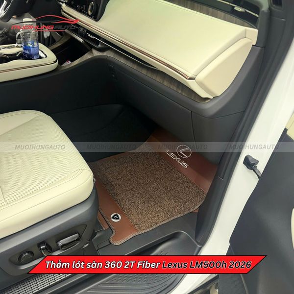 Thảm Lót Sàn Ô Tô 360 2T Fiber Lexus LM500h 2026