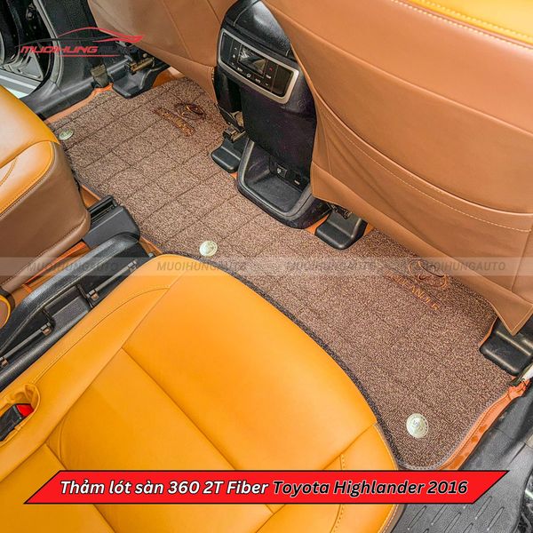 Thảm Lót Sàn Ô Tô 360 2T Fiber Toyota Highlander 2016