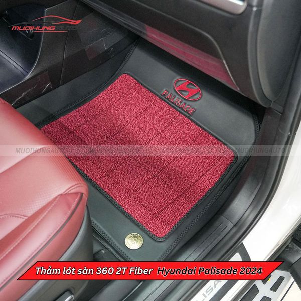 Thảm Lót Sàn Ô Tô 360 2T Fiber Hyundai Palisade 2024