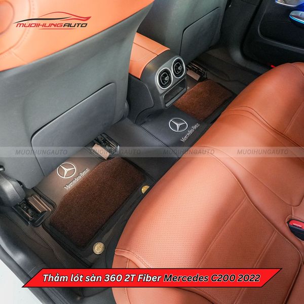 Thảm Lót Sàn Ô Tô 360 2T Fiber Mercedes C200 2022