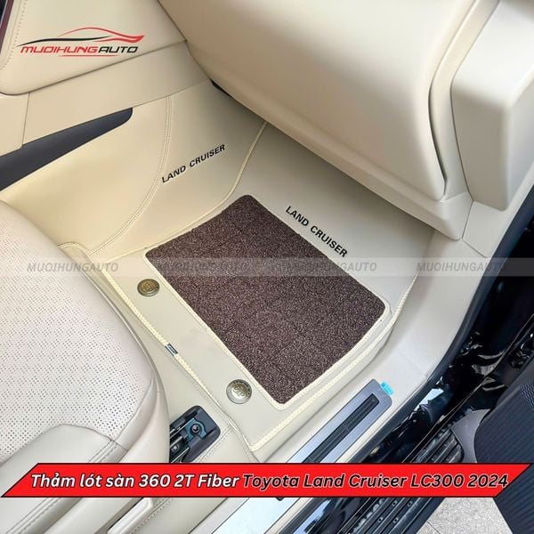 Thảm Lót Sàn Ô Tô 360 2T Fiber Toyota Land Cruiser LC300 2024
