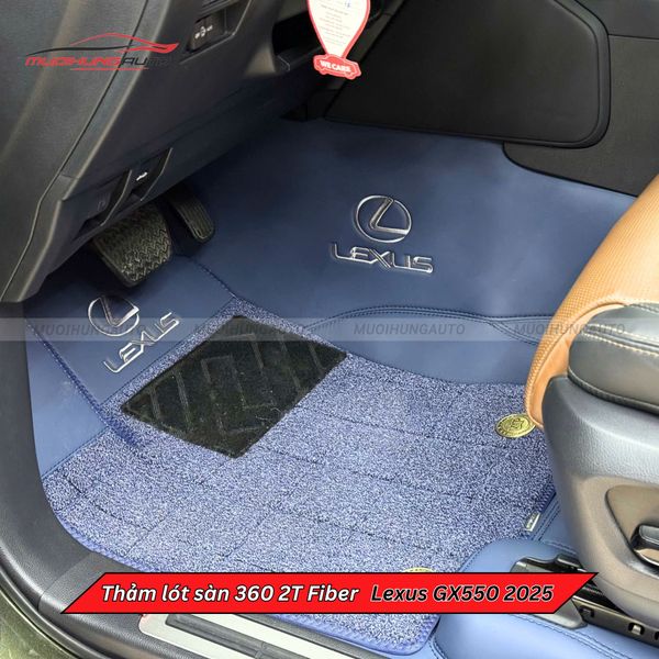 Thảm Lót Sàn Ô Tô 360 2T Fiber Lexus GX550 2025