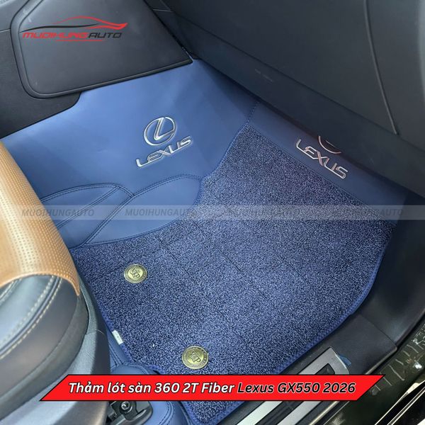 Thảm Lót Sàn Ô Tô 360 2T Fiber Lexus GX550 2026