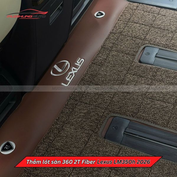 Thảm Lót Sàn Ô Tô 360 2T Fiber Lexus LM350h 2026