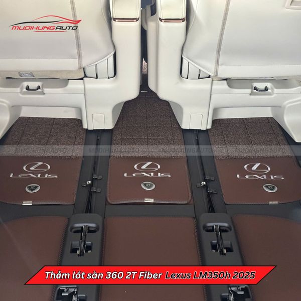 Thảm Lót Sàn Ô Tô 360 2T Fiber Lexus LM350h 2025