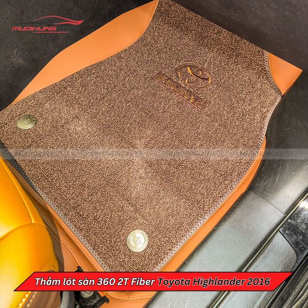 Thảm Lót Sàn Ô Tô 360 2T Fiber Toyota Highlander 2016