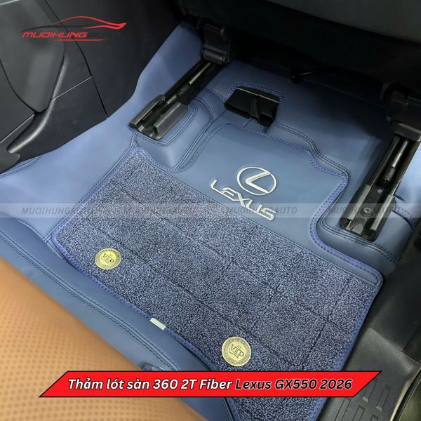 Thảm Lót Sàn Ô Tô 360 2T Fiber Lexus GX550 2026