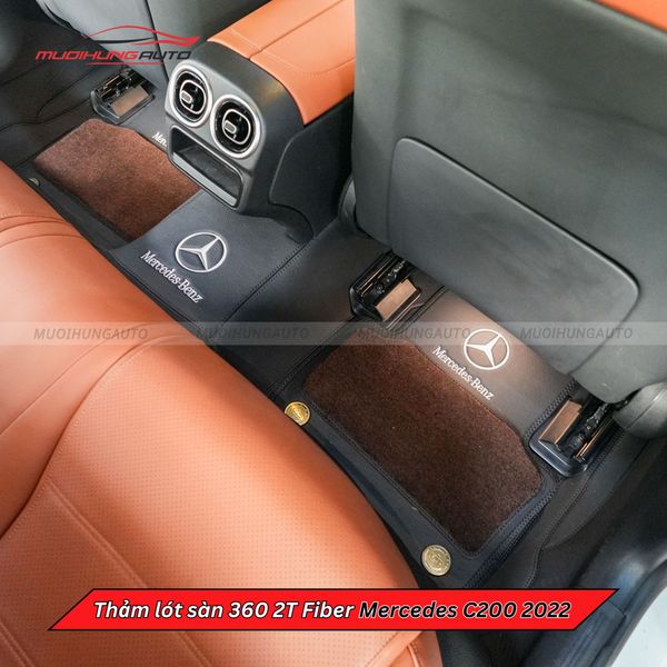 Thảm Lót Sàn Ô Tô 360 2T Fiber Mercedes C200 2022