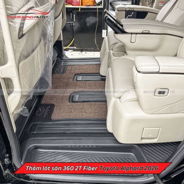 Thảm Lót Sàn Ô Tô 360 2T Fiber Toyota Alphard 2026
