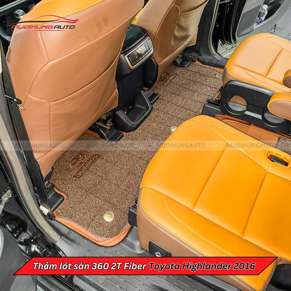 Thảm Lót Sàn Ô Tô 360 2T Fiber Toyota Highlander 2016
