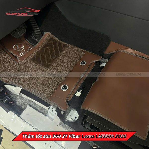 Thảm Lót Sàn Ô Tô 360 2T Fiber Lexus LM350h 2026