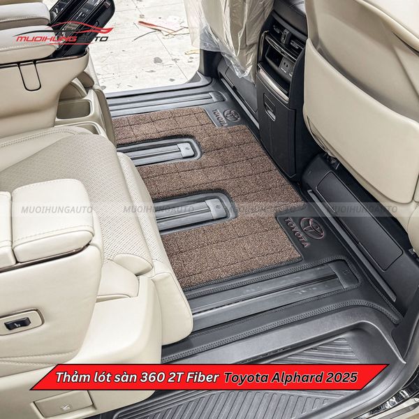 Thảm Lót Sàn Ô Tô 360 2T Fiber Toyota Alphard 2025
