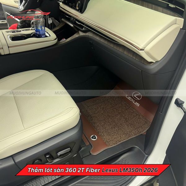 Thảm Lót Sàn Ô Tô 360 2T Fiber Lexus LM350h 2026