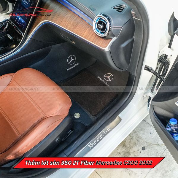 Thảm Lót Sàn Ô Tô 360 2T Fiber Mercedes C200 2022