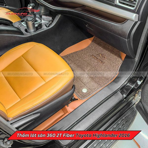Thảm Lót Sàn Ô Tô 360 2T Fiber Toyota Highlander 2016