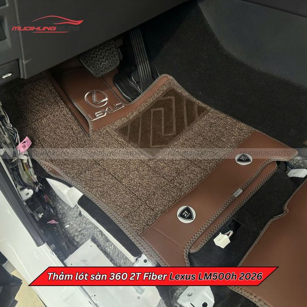 Thảm Lót Sàn Ô Tô 360 2T Fiber Lexus LM500h 2026