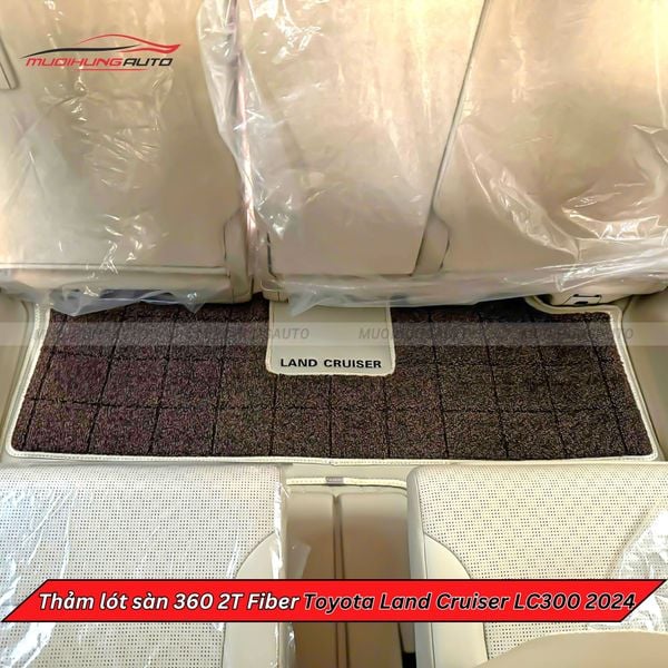 Thảm Lót Sàn Ô Tô 360 2T Fiber Toyota Land Cruiser LC300 2024