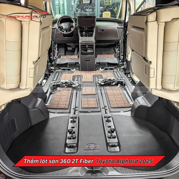 Thảm Lót Sàn Ô Tô 360 2T Fiber Toyota Alphard 2025