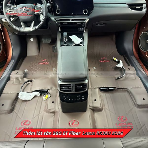 Thảm Lót Sàn Ô Tô 360 2T Fiber Lexus RX350 2024