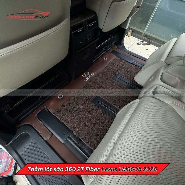 Thảm Lót Sàn Ô Tô 360 2T Fiber Lexus LM350h 2026