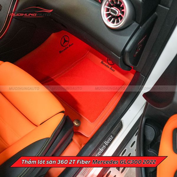Thảm Lót Sàn Ô Tô 360 2T Fiber Mercedes GLC300 2022