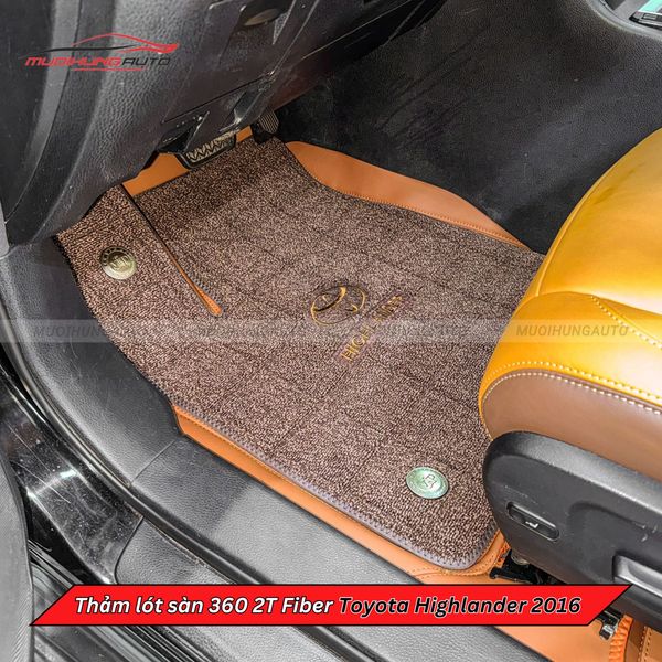 Thảm Lót Sàn Ô Tô 360 2T Fiber Toyota Highlander 2016