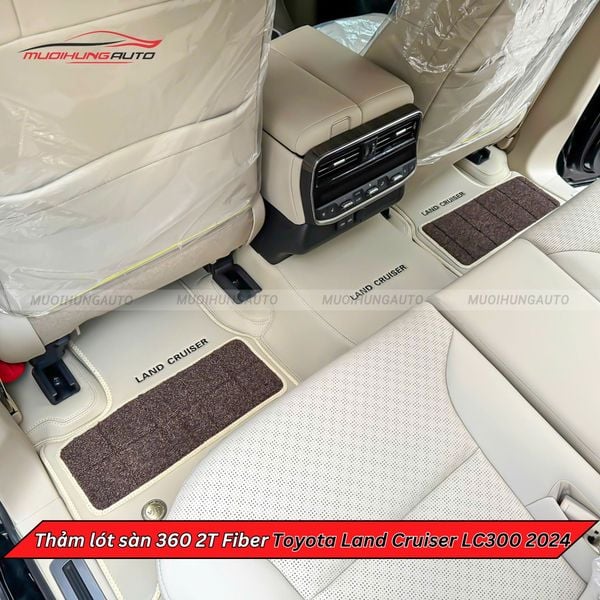 Thảm Lót Sàn Ô Tô 360 2T Fiber Toyota Land Cruiser LC300 2024