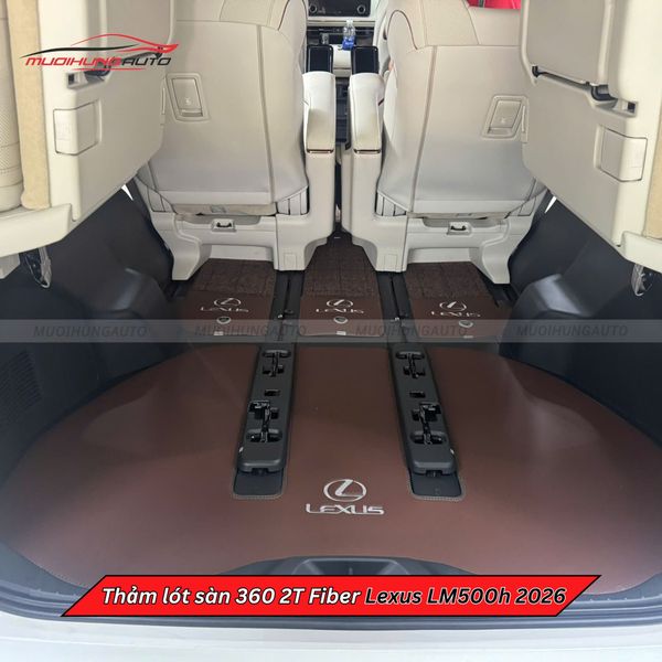 Thảm Lót Sàn Ô Tô 360 2T Fiber Lexus LM500h 2026