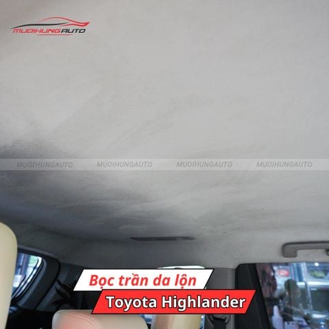 Bọc trần da lộn ô tô Toyota Highlander