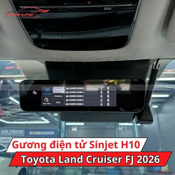 Gương Chiếu Hậu Điện Tử Sinjet H10 Cho Xe Toyota Land Cruiser FJ 2026
