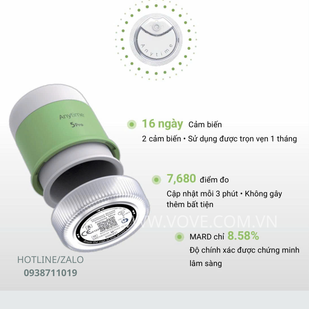 may-theo-doi-duong-huyet-lien-tuc-cgm-yuwell-anytime-5pro-theo-doi-24-7-trong-16-ngay