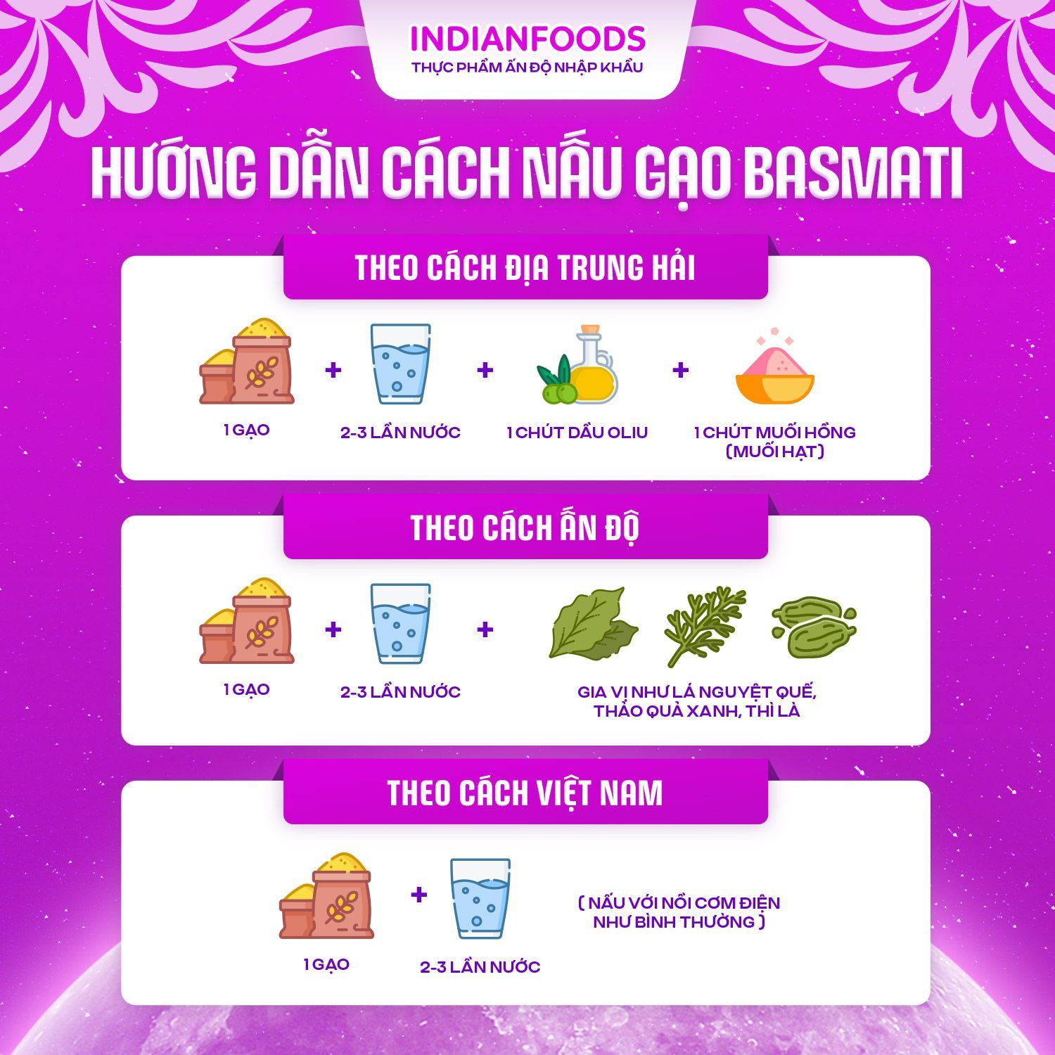 Vove hướng dẫn cách nấu gạo basmati chuẩn vị ấn độ