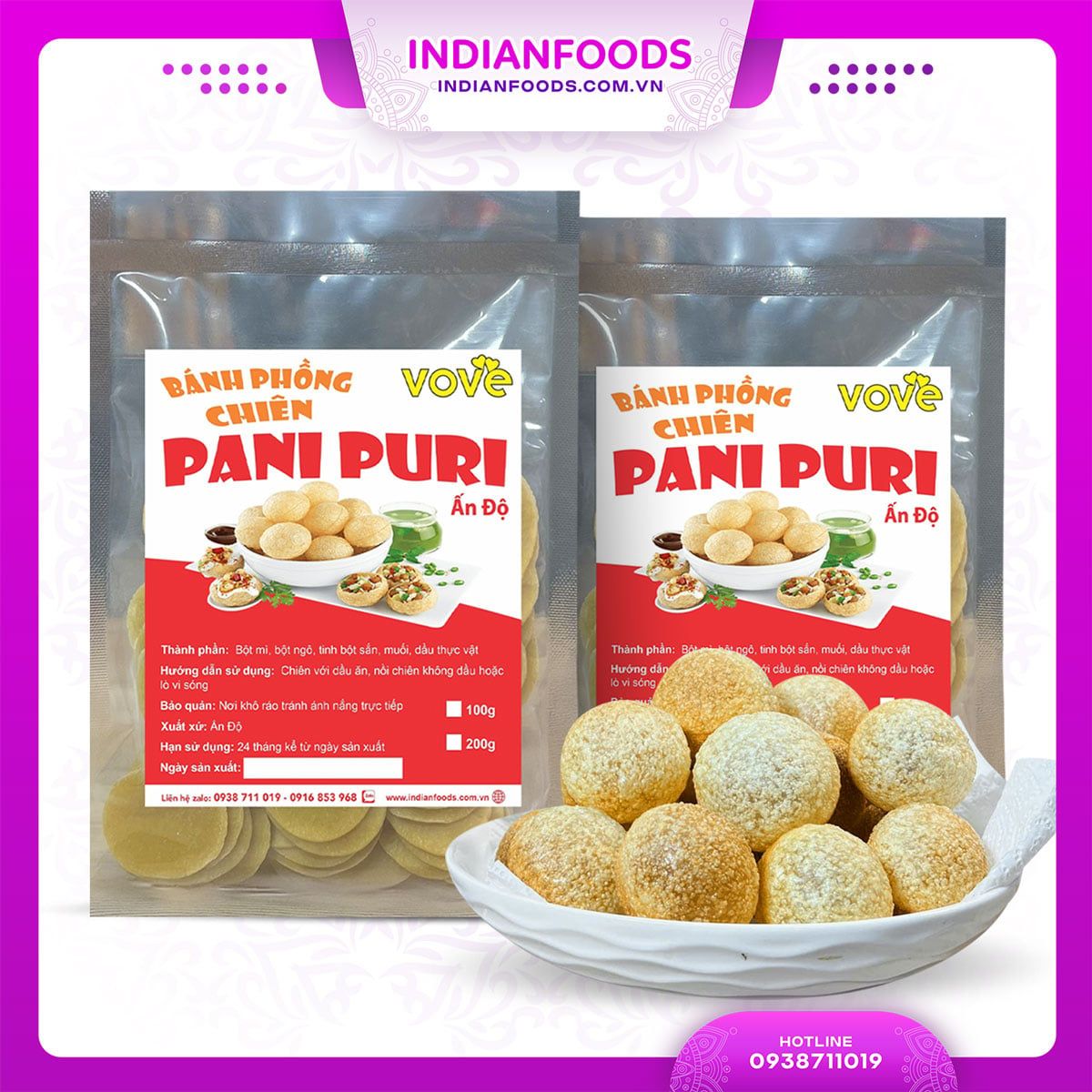 banh pani puri an do 200gr
