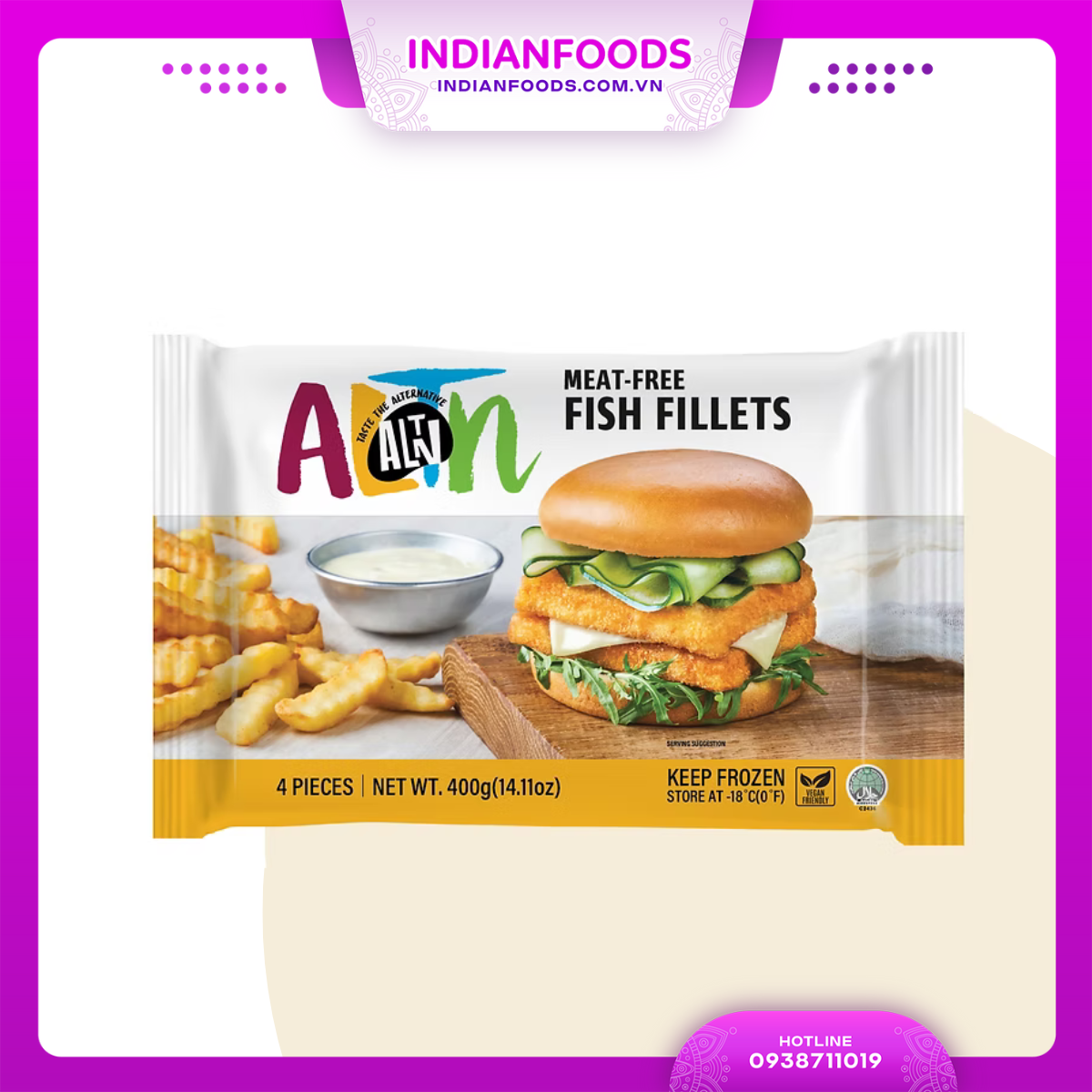 halal cha file ca chay 240gr chien nau kep banh mi