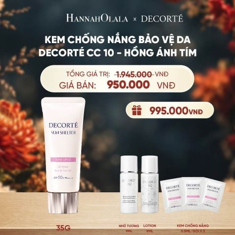  KEM CHỐNG NẮNG HIỆU CHỈNH TONE DA DECORTÉ SUN SHELTER - A487 