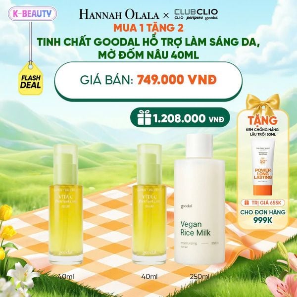 [FLASH DEAL] MUA 1 TẶNG 2 TINH CHẤT GOODAL HỖ TRỢ LÀM SÁNG DA, MỜ THÂM 40ML 