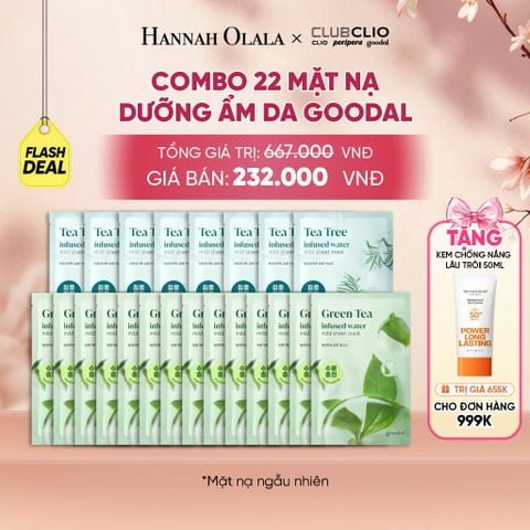  [FLASH DEAL] COMBO 22 MẶT NẠ DƯỠNG ẨM DA GOODAL 