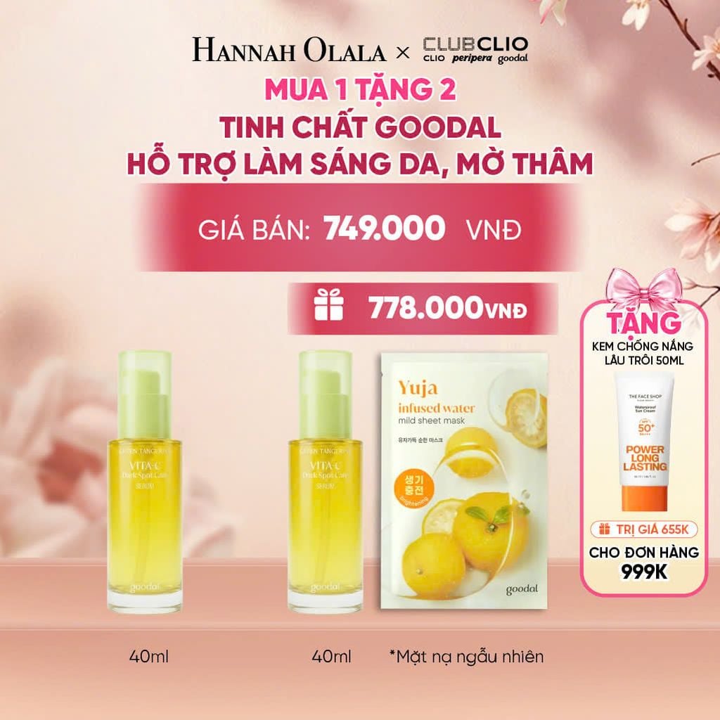  MUA 1 TẶNG 1 TINH CHẤT GOODAL HỖ TRỢ LÀM SÁNG DA, MỜ THÂM 40ML - A1849 