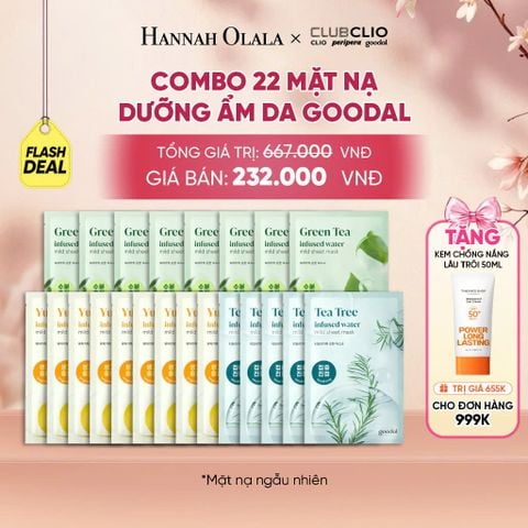  [FLASH DEAL] COMBO 22 MẶT NẠ DƯỠNG ẨM DA GOODAL 